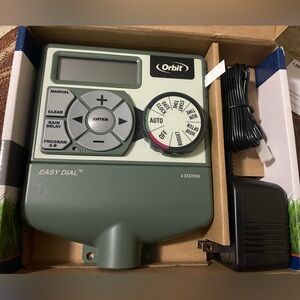 Orbit Easy Dial 4 Station Lawn Sprinkler Control Timer Model 57594 NEW